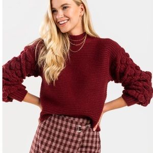 Francesca’s bubble sleeve sweater